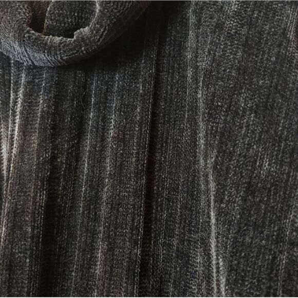 RUBY RD. Flowy Ribbed Chenille Cowlneck Sweater Medium - Picture 2 of 7